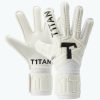 Junior Goalkeeper Gloves | T1TAN Classic 1.0 White-Out Junior