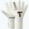 Junior Goalkeeper Gloves | T1TAN Classic 1.0 White-Out Junior Pro