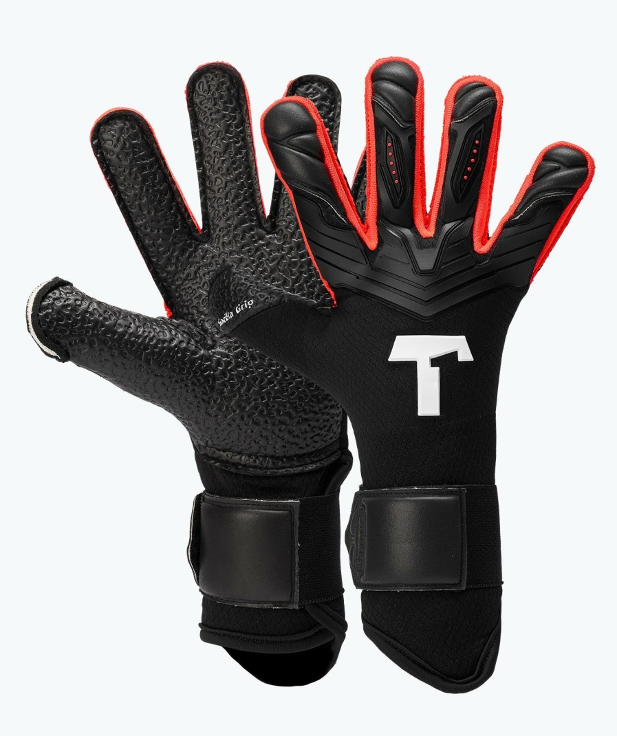 Junior Goalkeeper Gloves | T1TAN Alien Black Energy Junior 2.0